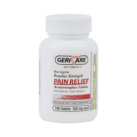 Geri-Care® 325 mg Strength Acetaminophen Tablet 100 per Bottle